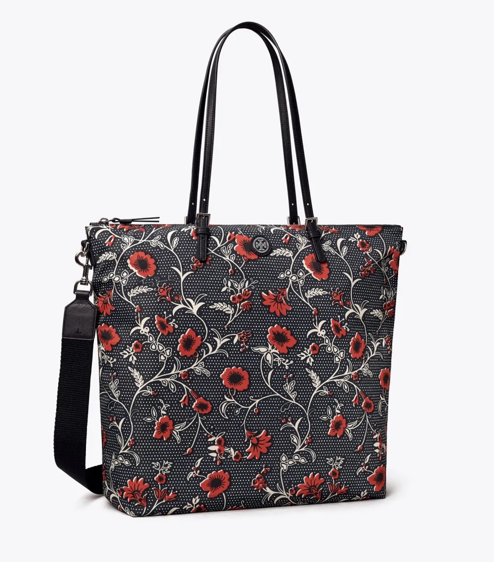 Printed Nylon Tote Bag