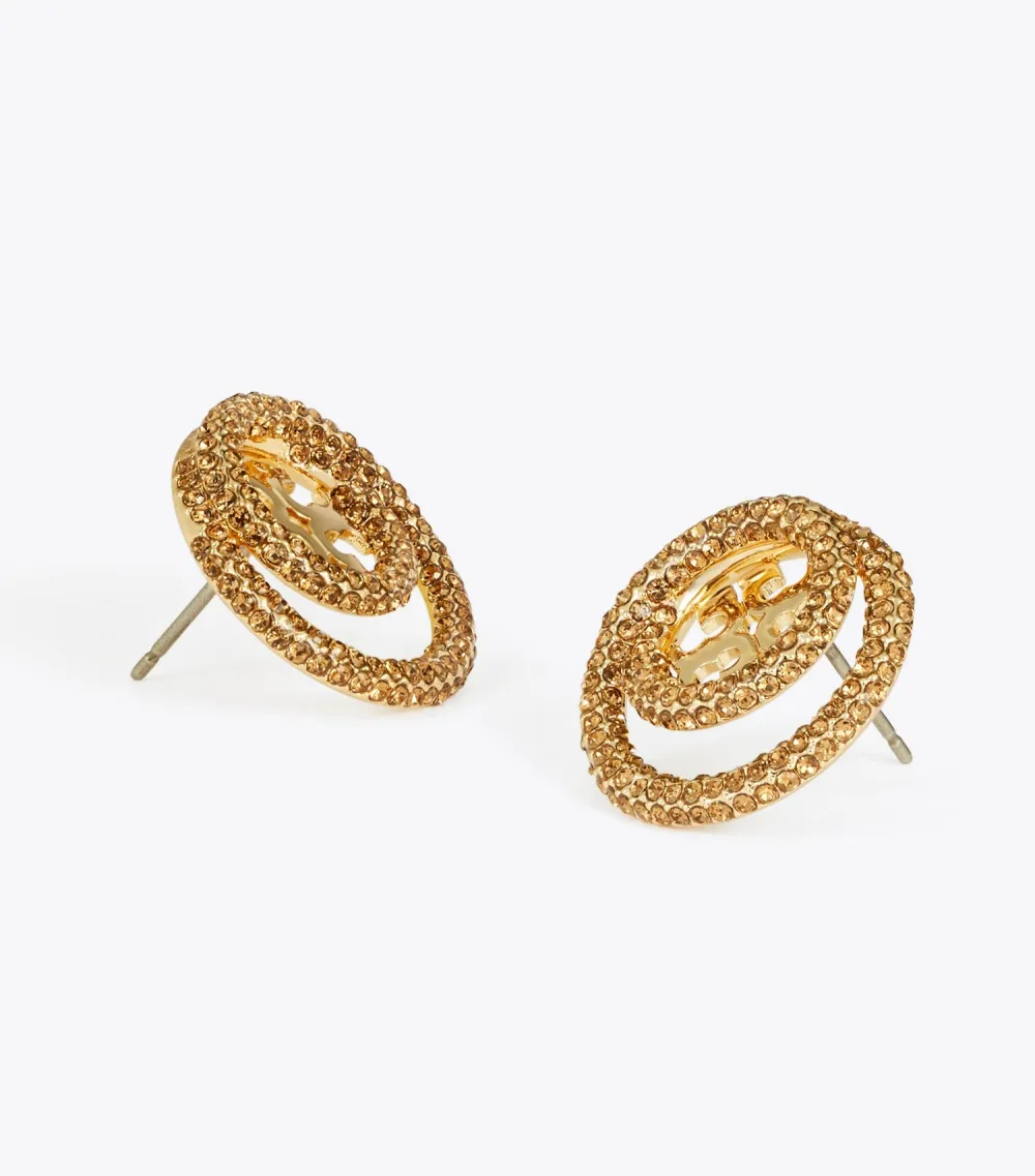 Miller Pavé Double Ring Stud