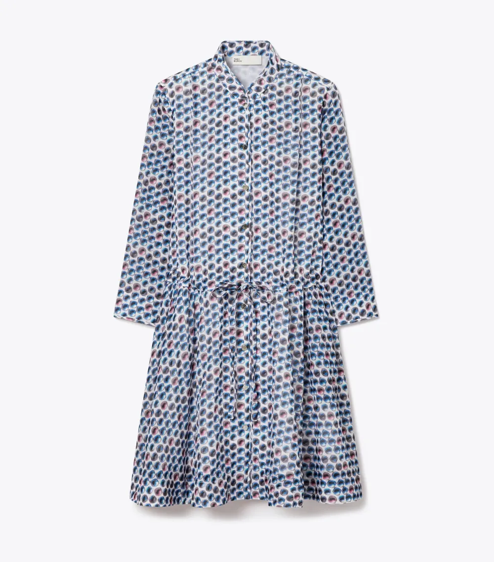 Printed Mini Shirtdress