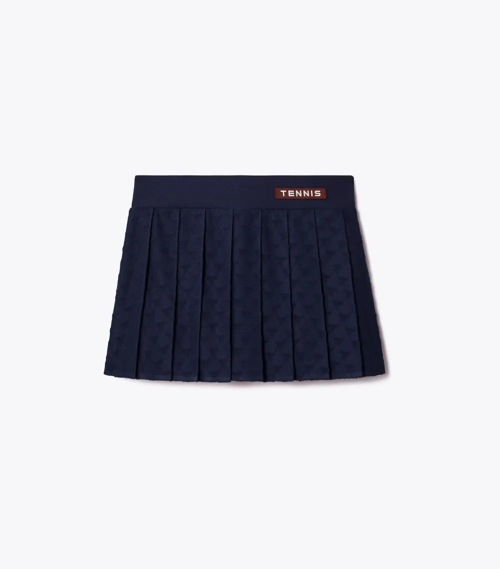 Terry Jacquard Mini Tennis Skirt