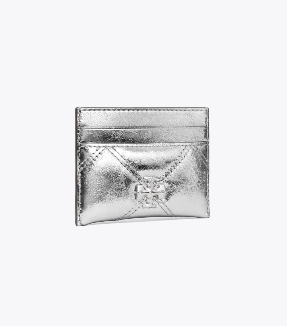Kira Diamond Quilt Metallic Card Case