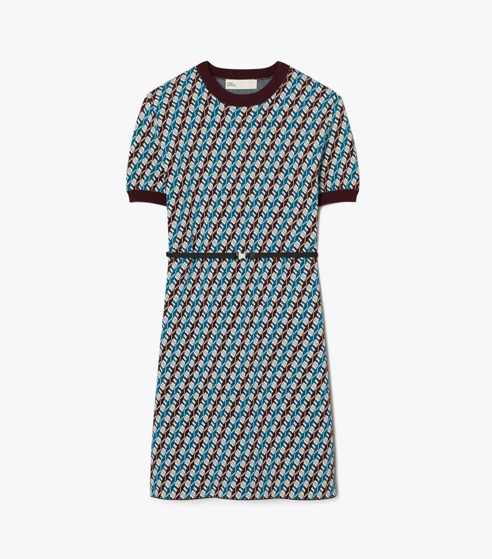 Jacquard Sweater Dress