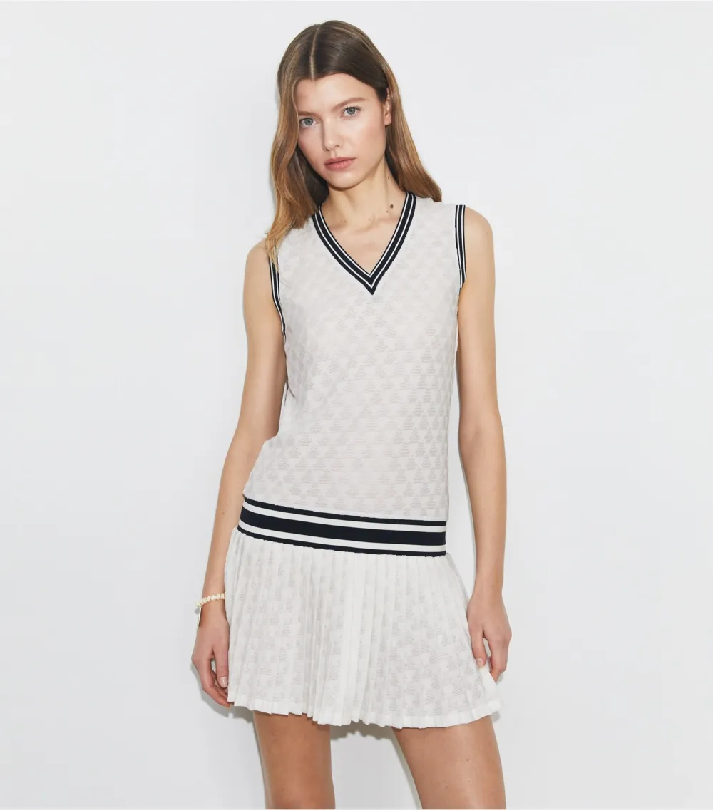 Terry Jacquard Tennis Dress
