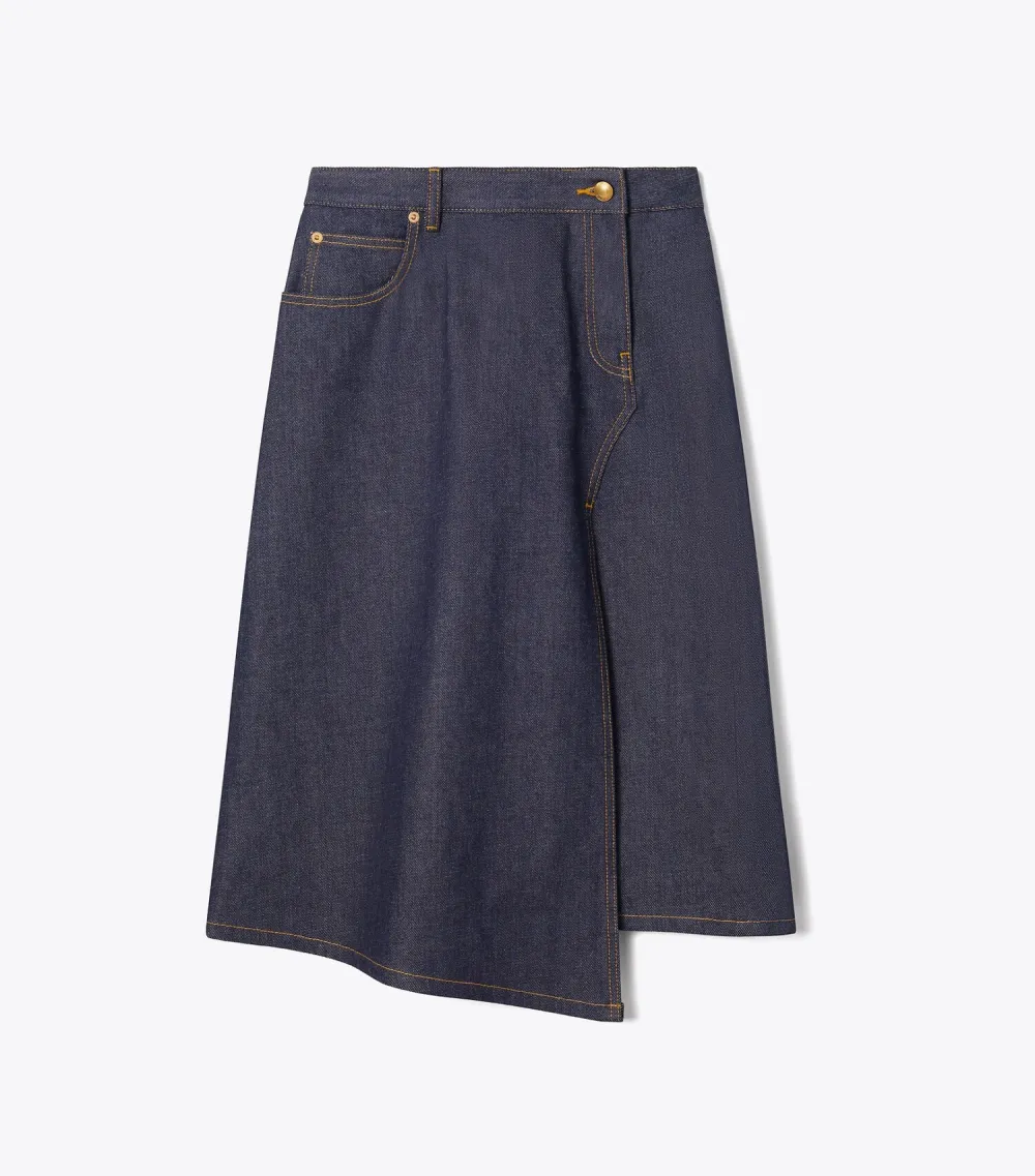 Cotton Denim Skirt