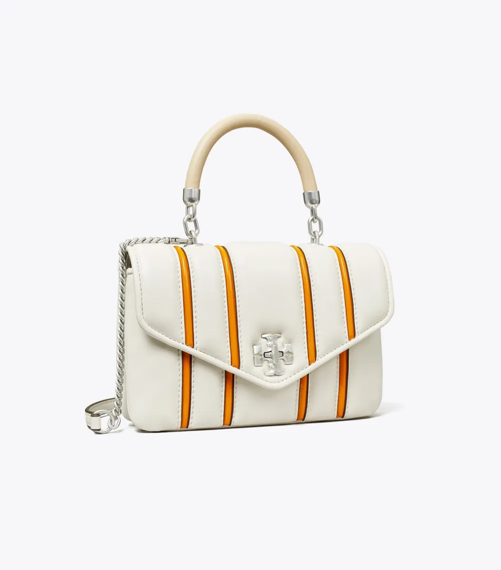 Mini Kira Bombé Stripe Top-Handle Bag