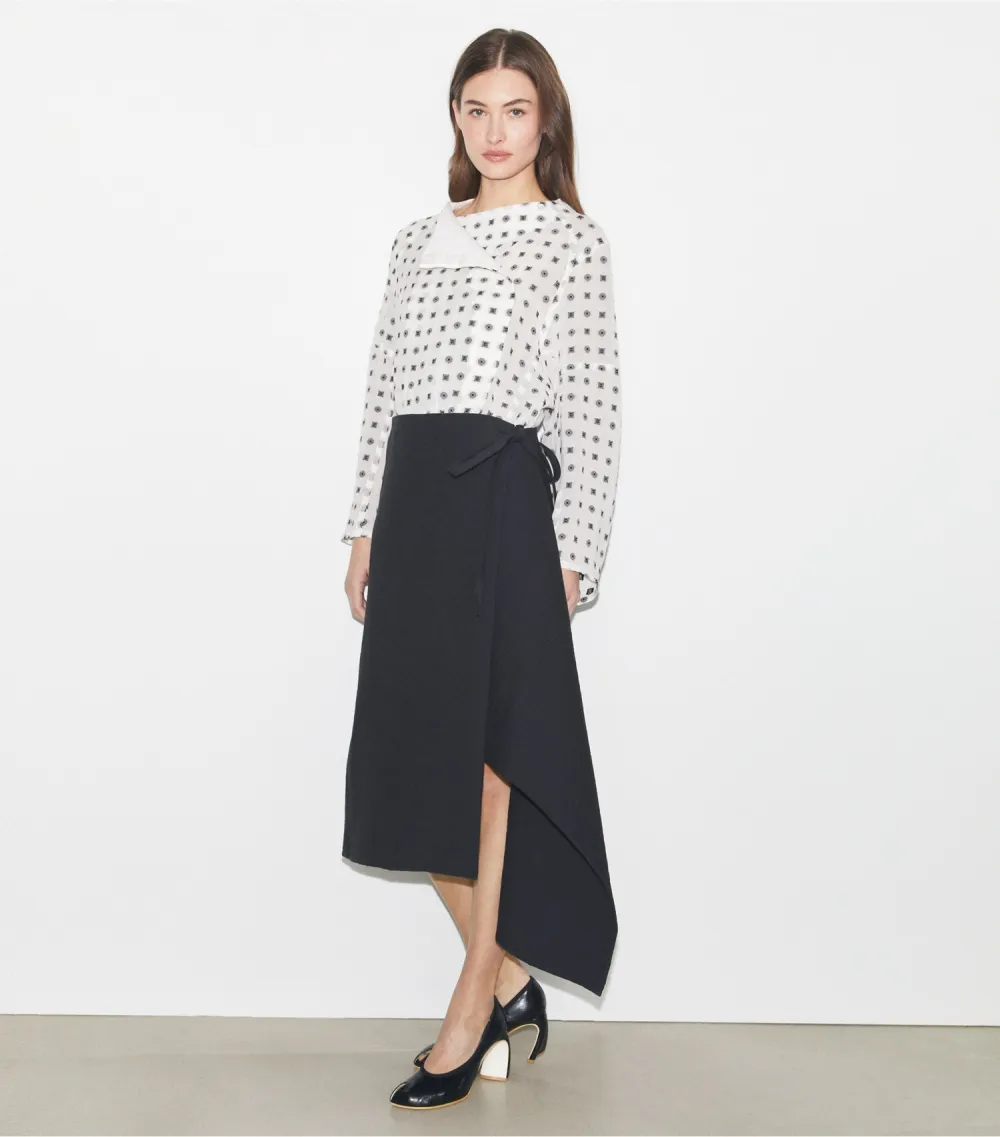 Cotton Wrap Skirt