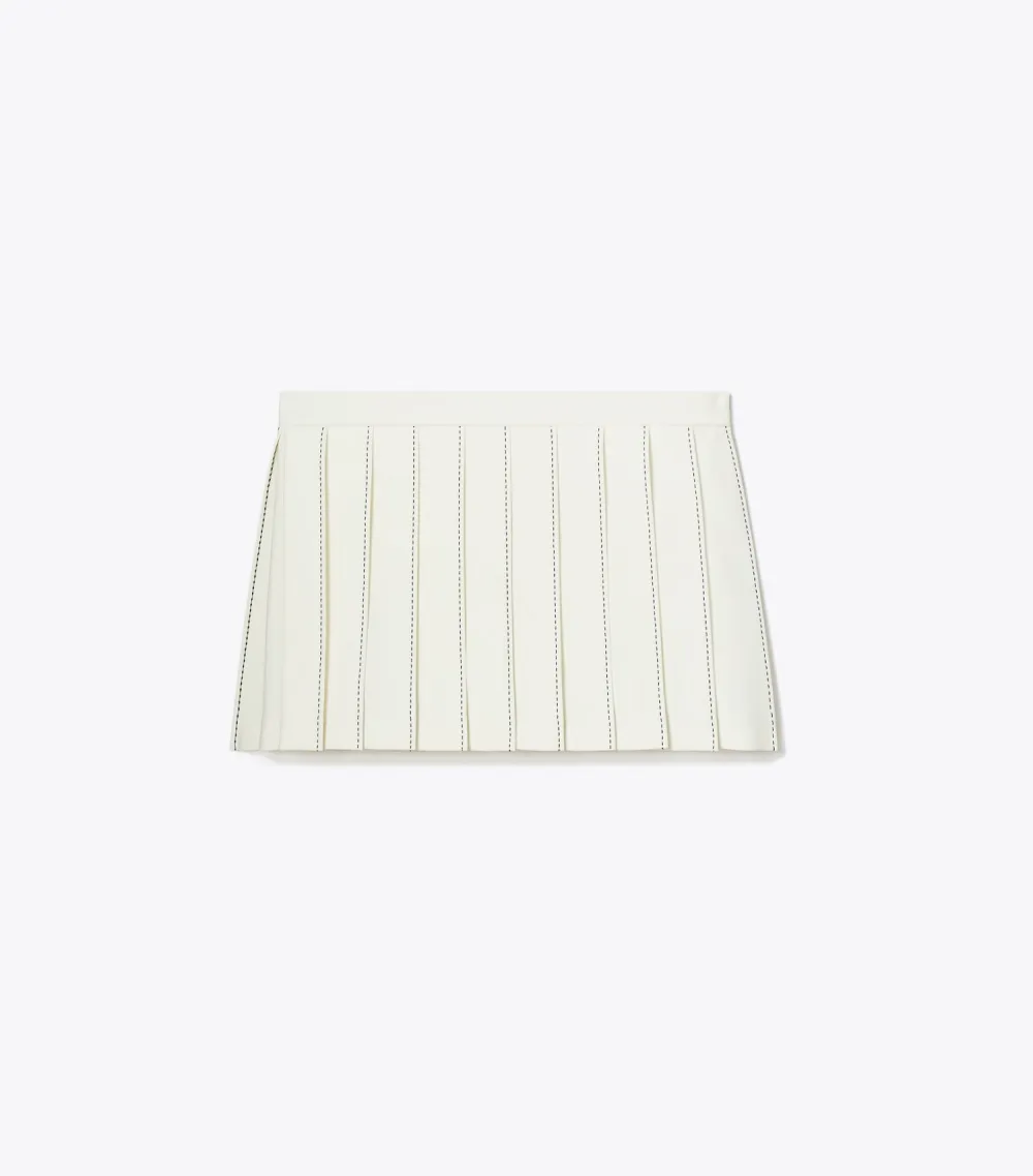 Pickstitch Pleated Skirt