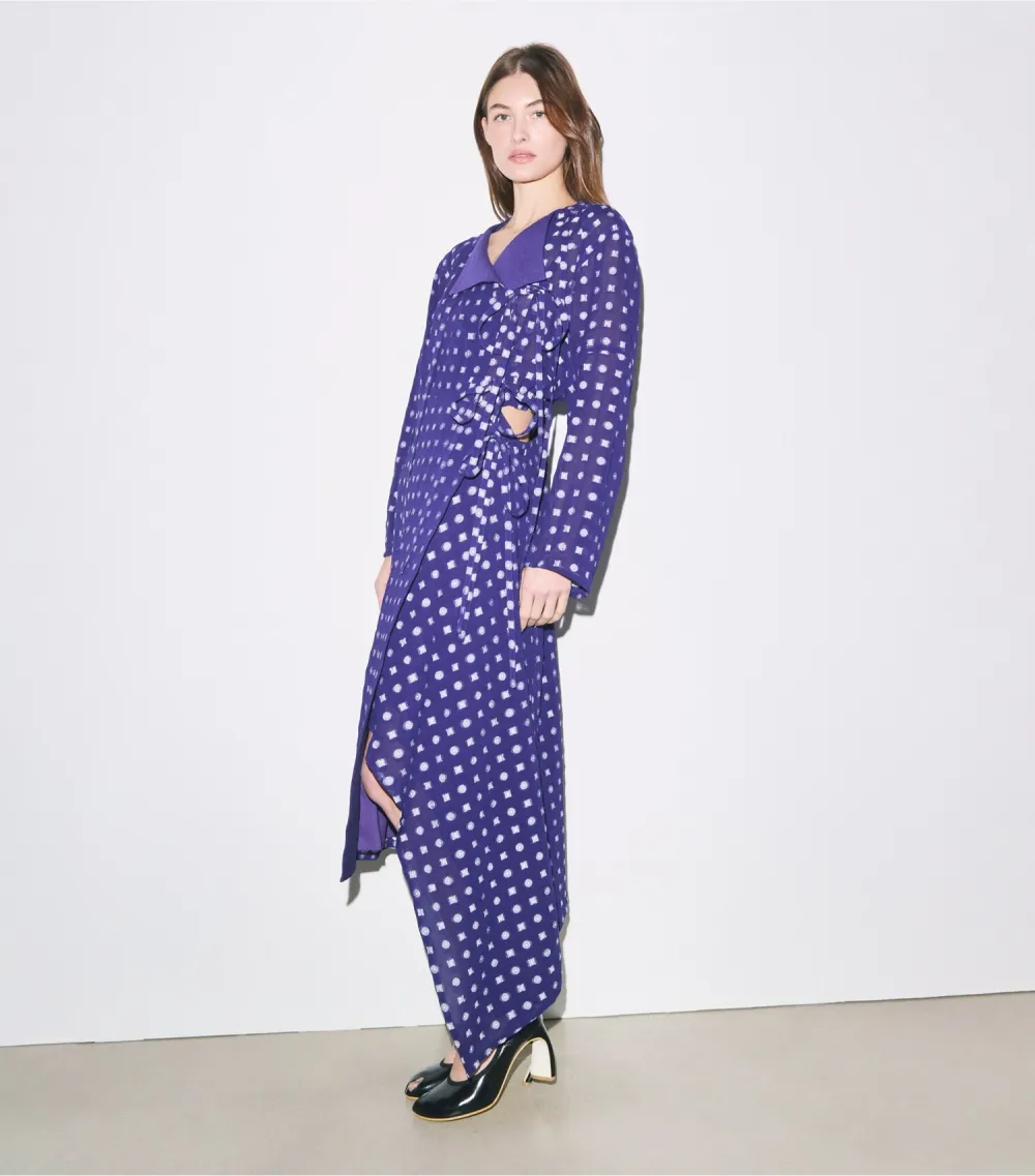 Jacquard Wrap Dress