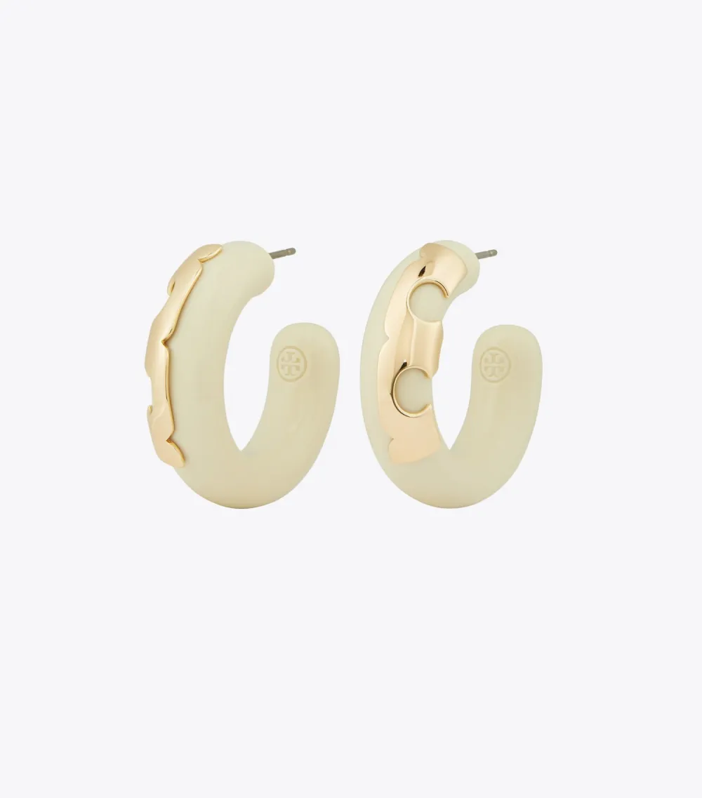 Resin Hoop Earring