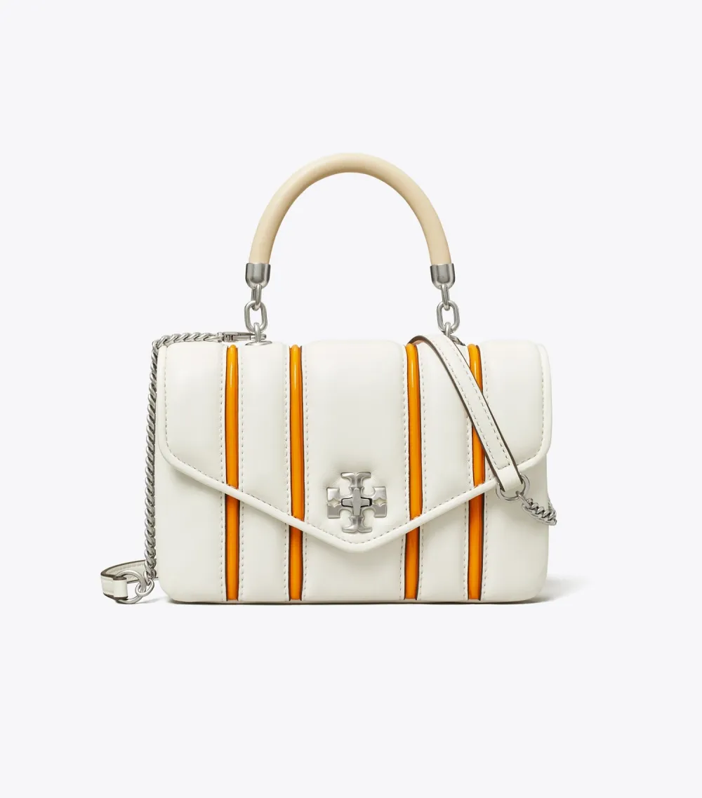 Mini Kira Bombé Stripe Top-Handle Bag