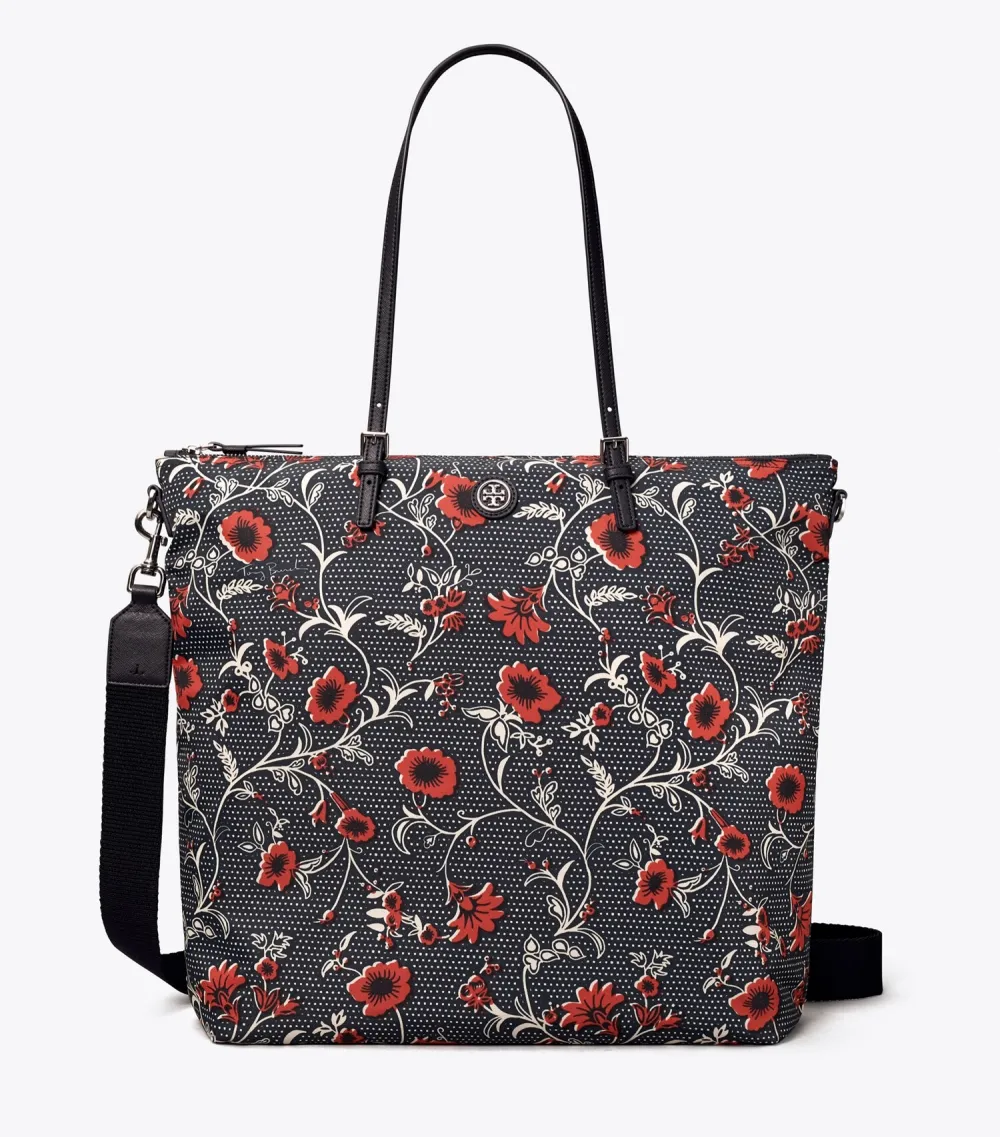 Printed Nylon Tote Bag