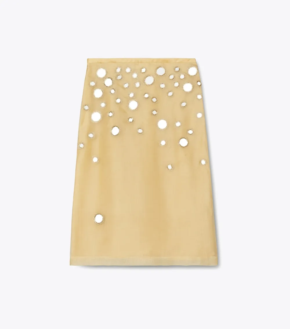 Embellished Mirror Skirt