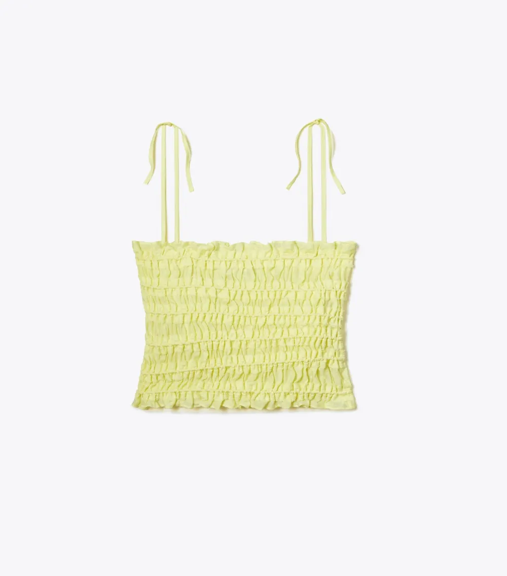 Smocked Viscose Top