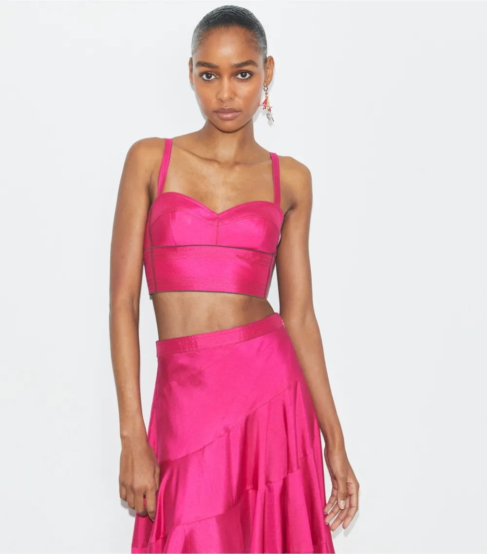 Silk Bra Top