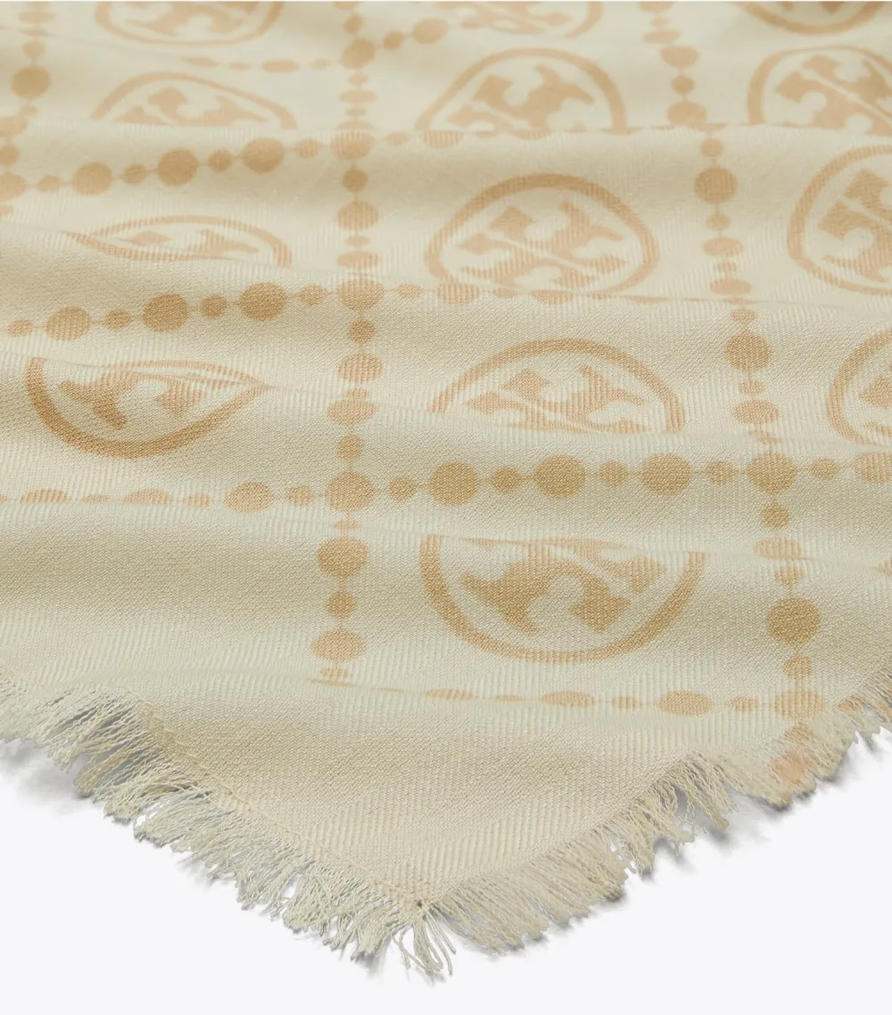 T Monogram Oblong Scarf