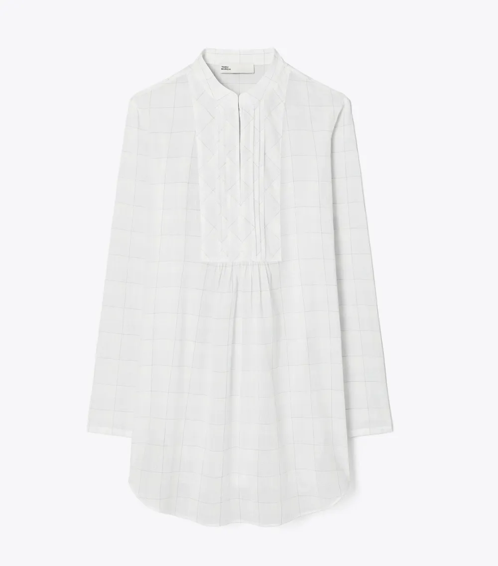 Plaid Cotton Beach Shirt