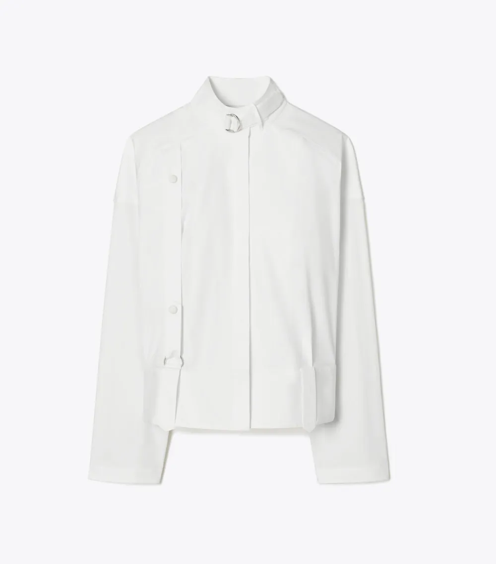 Cotton Poplin Bomber Shirt