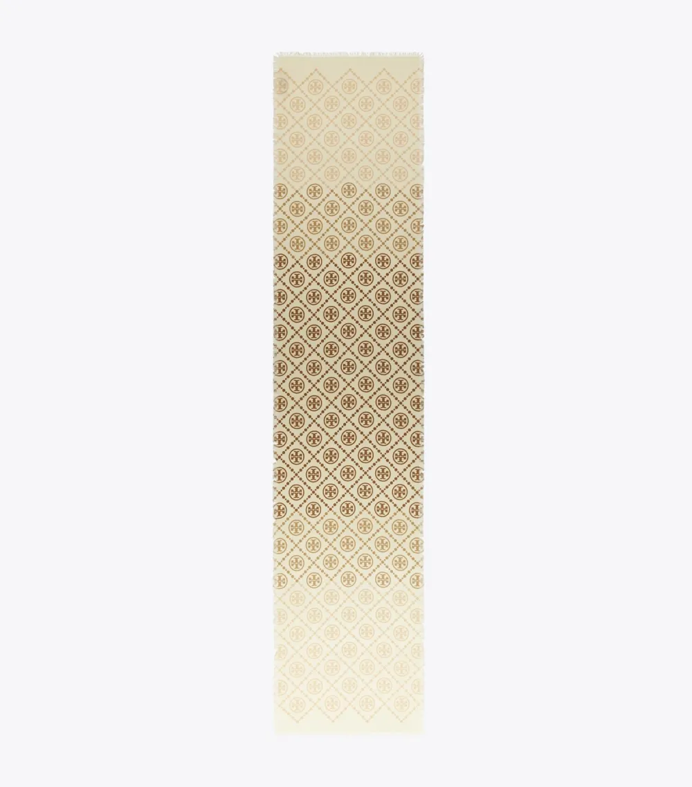 T Monogram Oblong Scarf