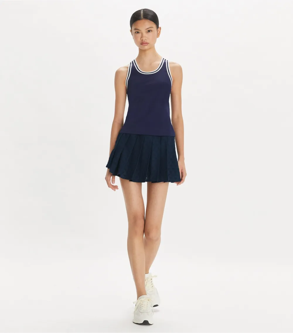 Terry Jacquard Mini Tennis Skirt
