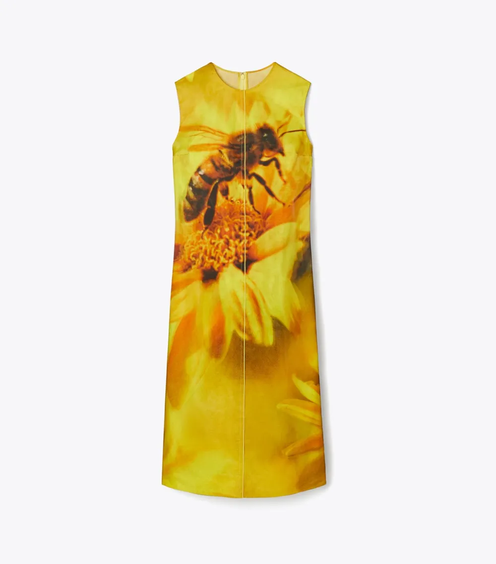 Printed Organza Dress