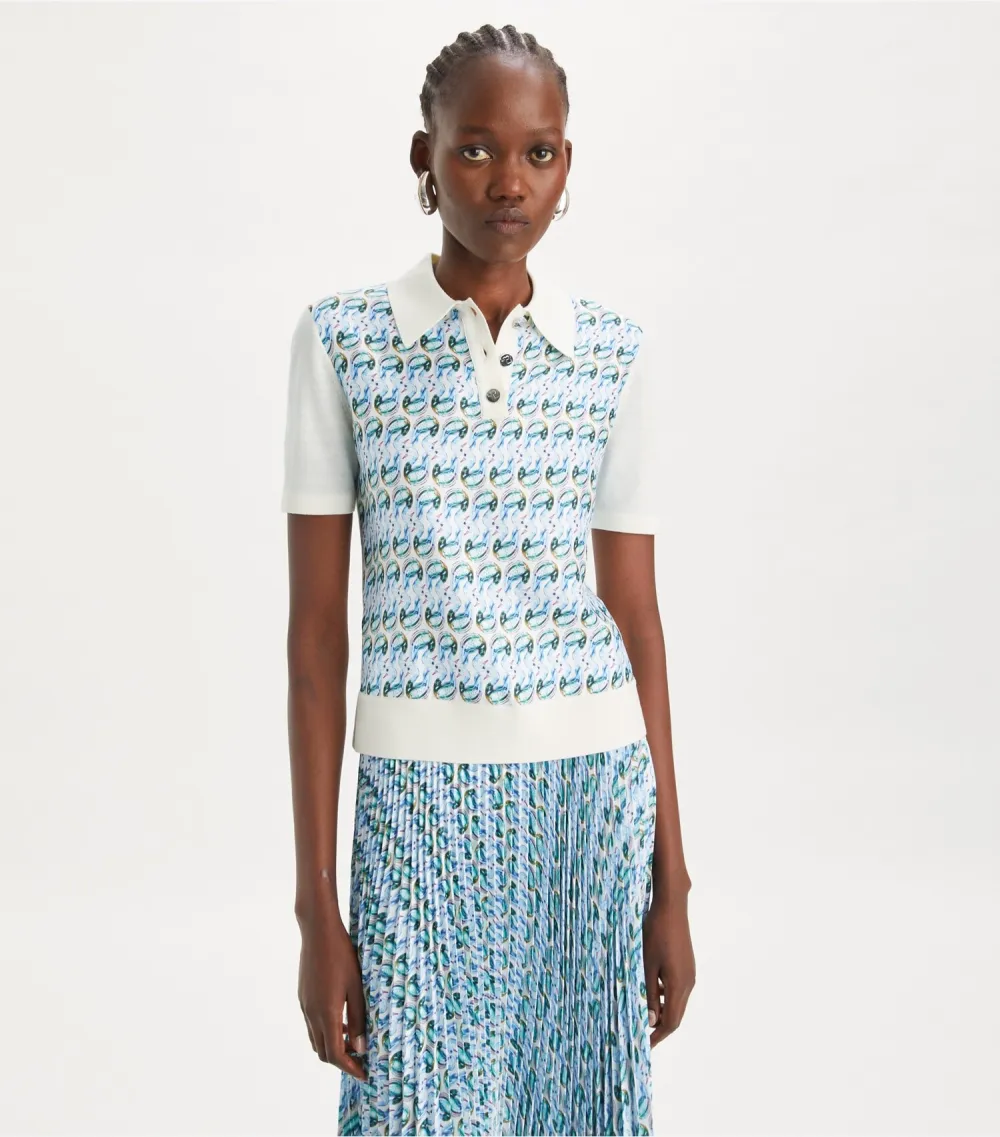 Silk-Front Polo