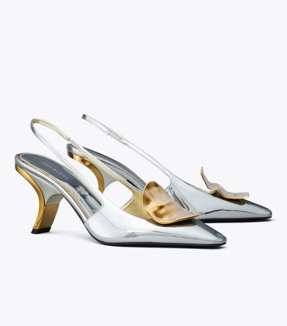 Patos Mismatched Slingback Heel