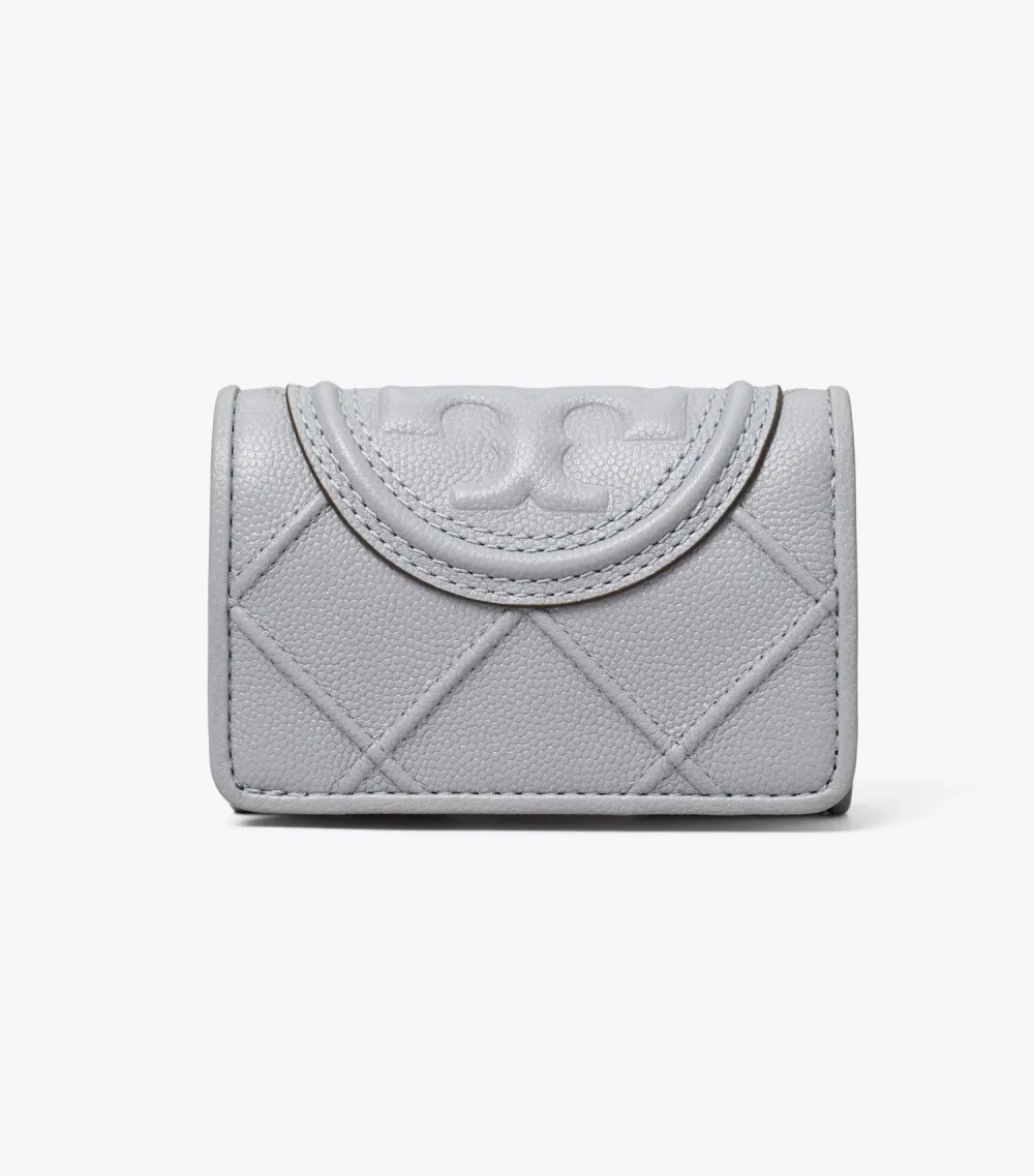 Fleming Soft Polished-Grain Small Flap Wallet