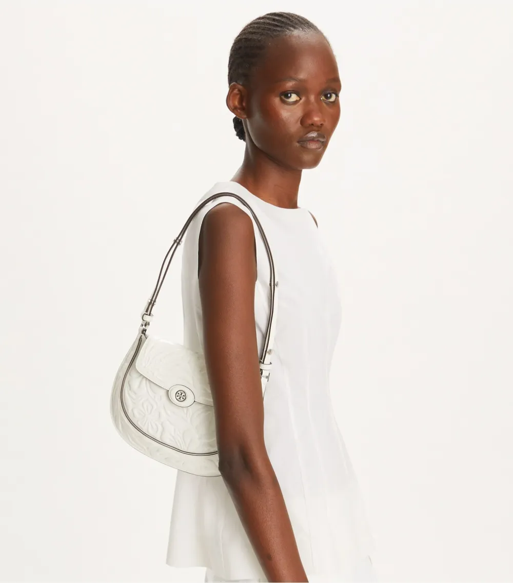 Robinson Floral Embossed Saddlebag