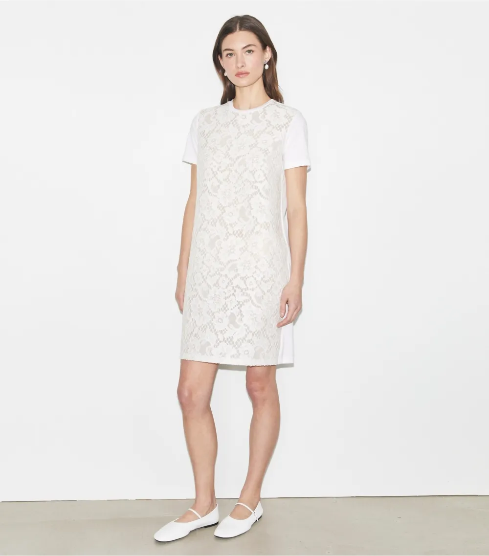 Corded Lace T-Shirt Dress