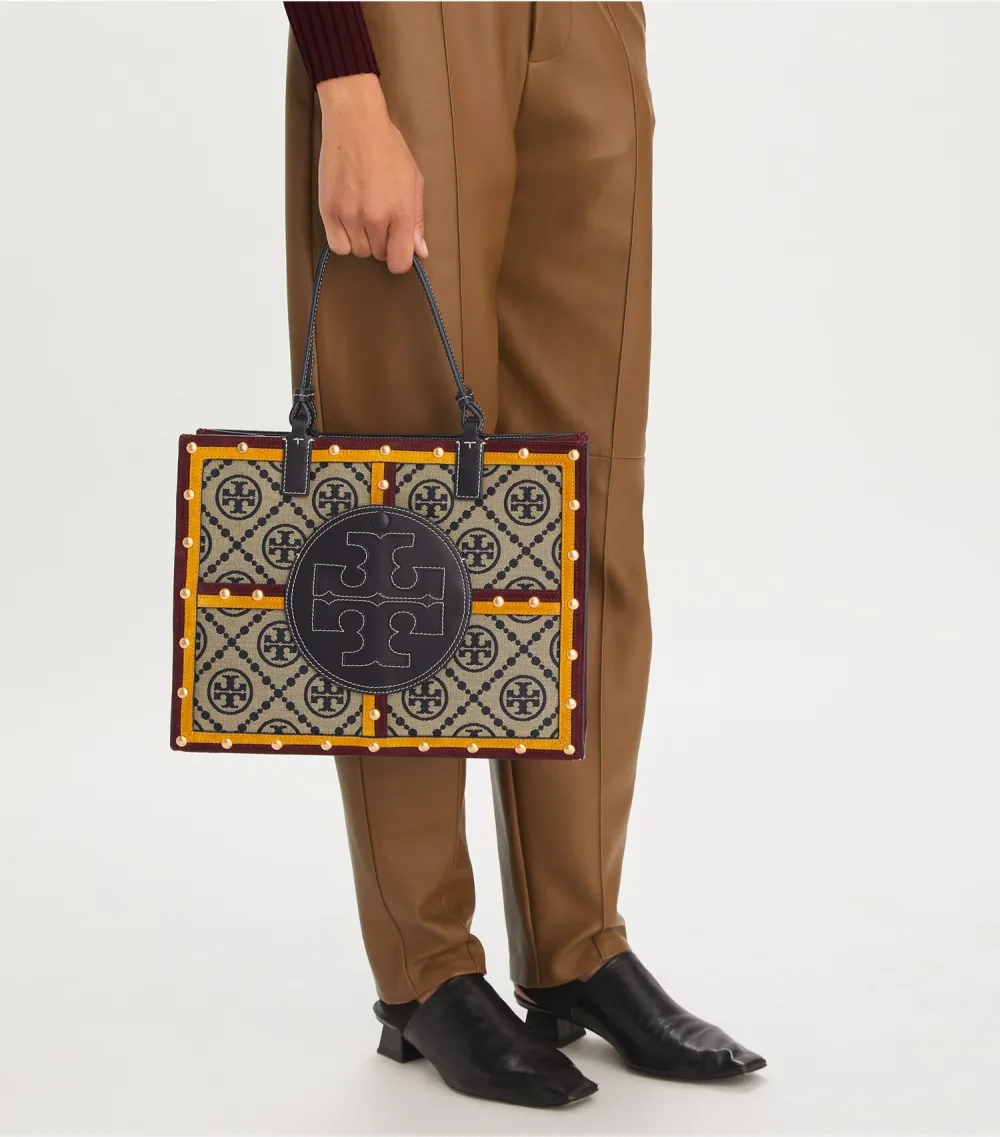 Ella Monogram Quadrant Small Tote
