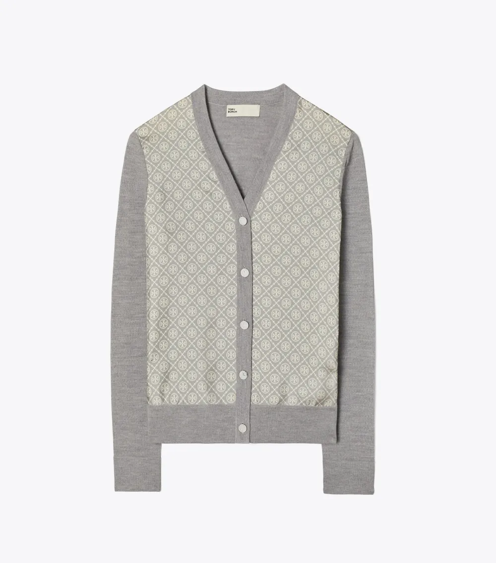 Silk Front Cardigan