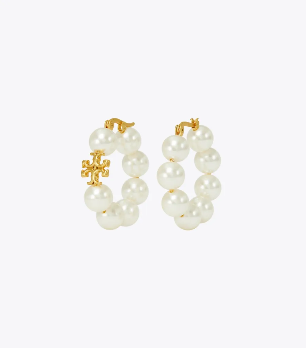 Kira Pearl Hoop Earring