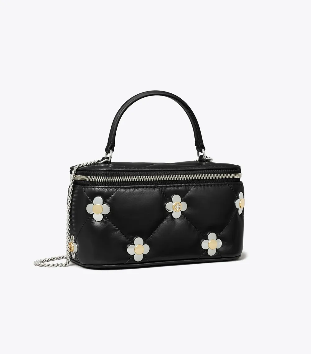 Kira Diamond Quilt Clover Vanity Case
