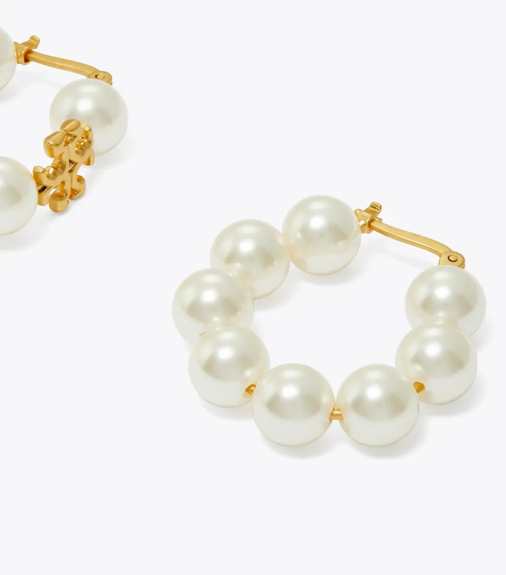 Kira Pearl Hoop Earring