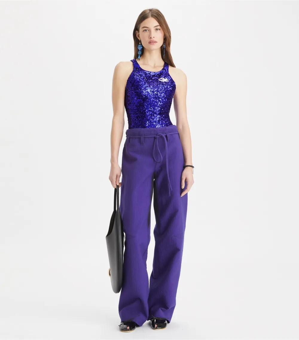 Cotton Wide Leg Pants