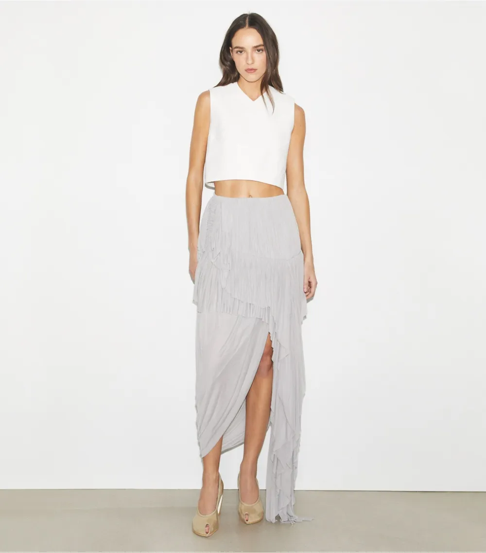 Draped Jersey Skirt