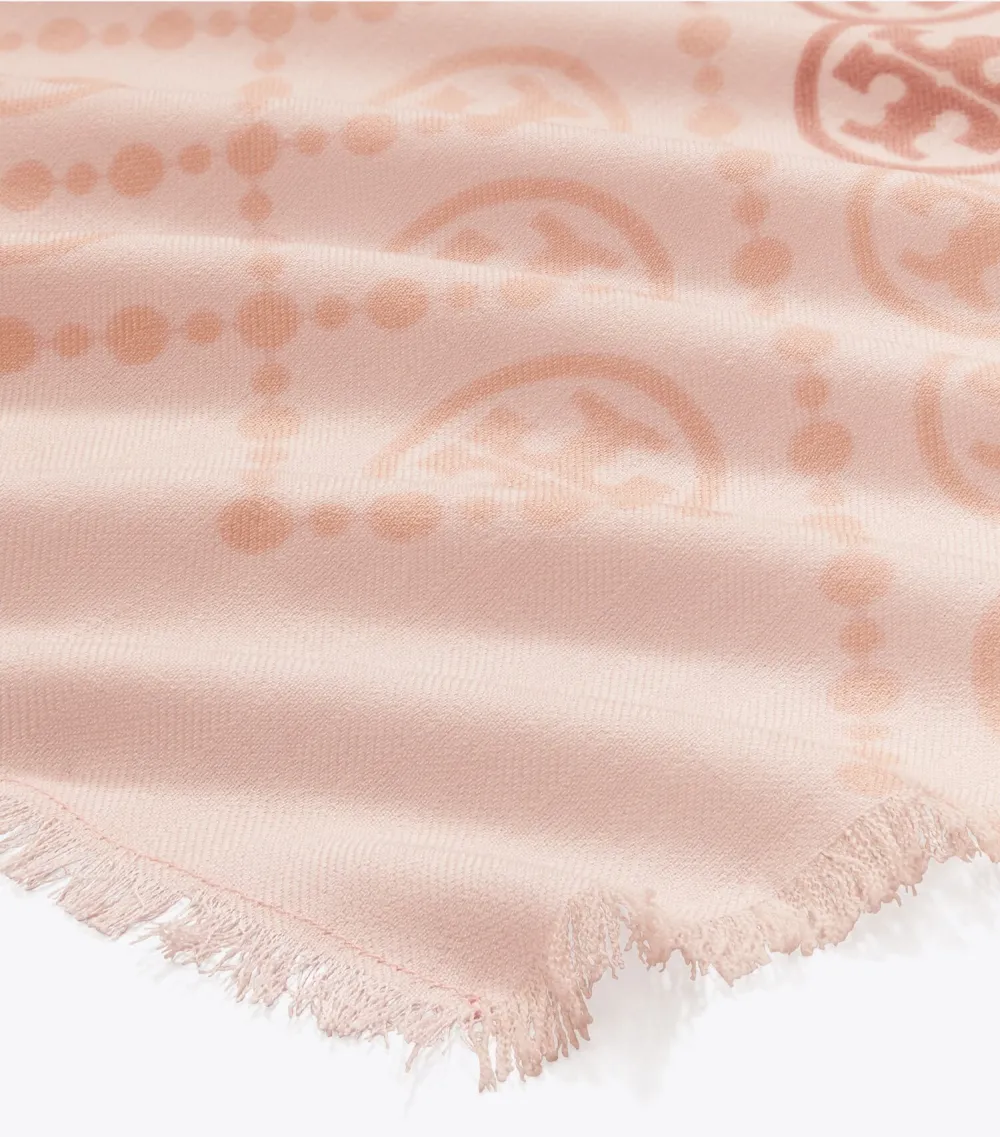 T Monogram Oblong Scarf