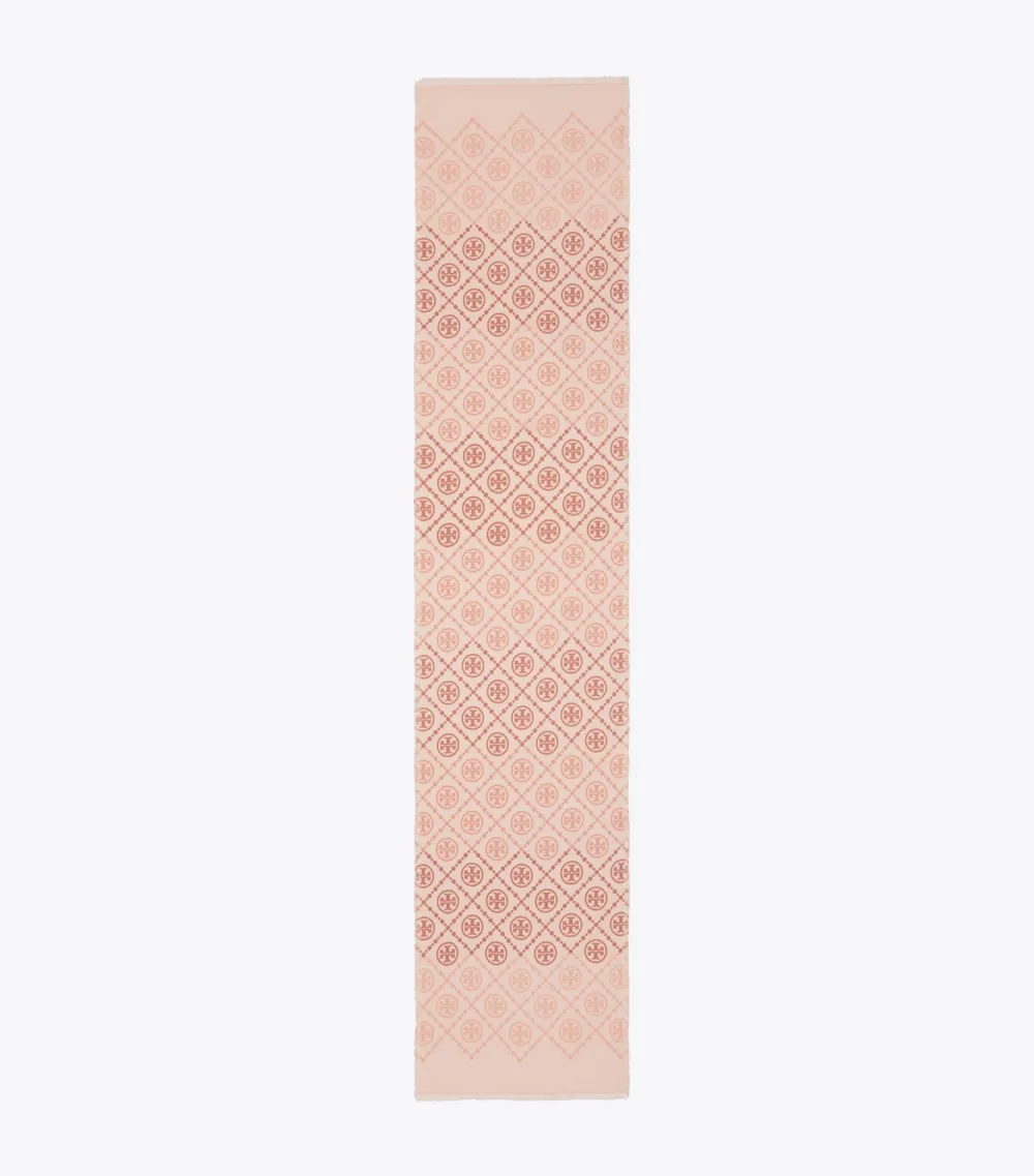 T Monogram Oblong Scarf