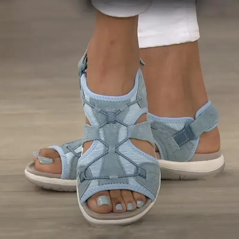 Ladies Sandals New Fashion Pure Color Casual Sandals