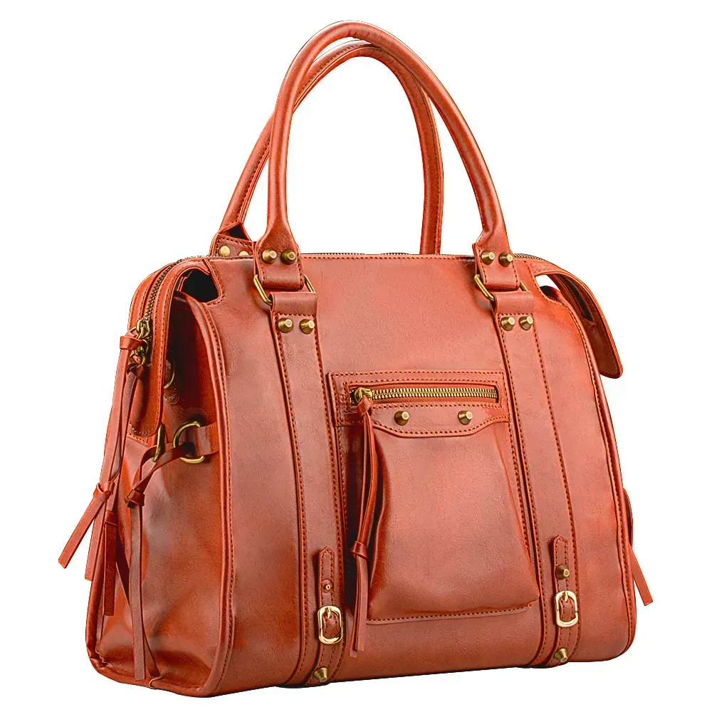 Cognac Italian Leather Bag Italy Soft Leather Crossbdody Bag