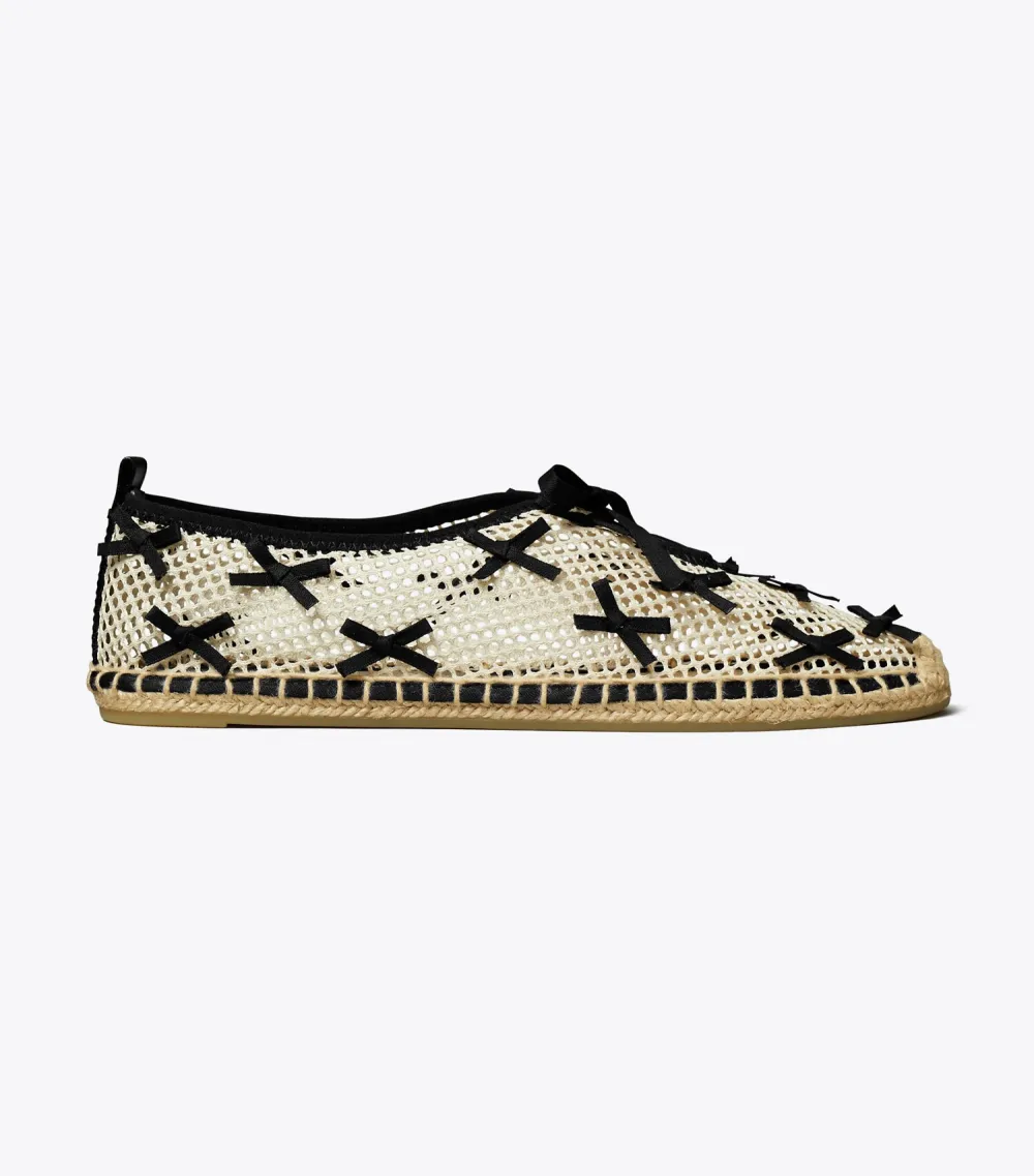 Mini Bow Mesh Espadrille