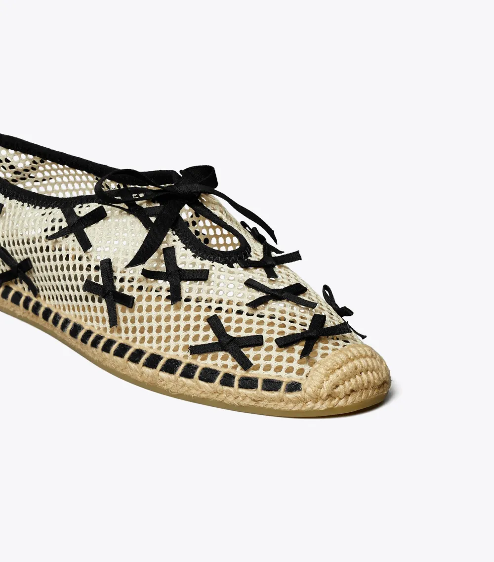 Mini Bow Mesh Espadrille