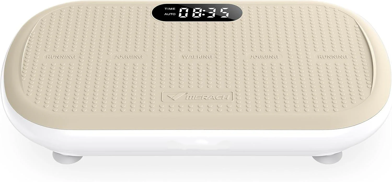 Vibration Plate Exercise Machine, Vibration Plate 440 Lbs Capacity, Bluetooth and Silicone Pedal, Stimulate Deep Fat, Vibration Plate for Lymphatic Drainage, Vibrating for Weight Loss