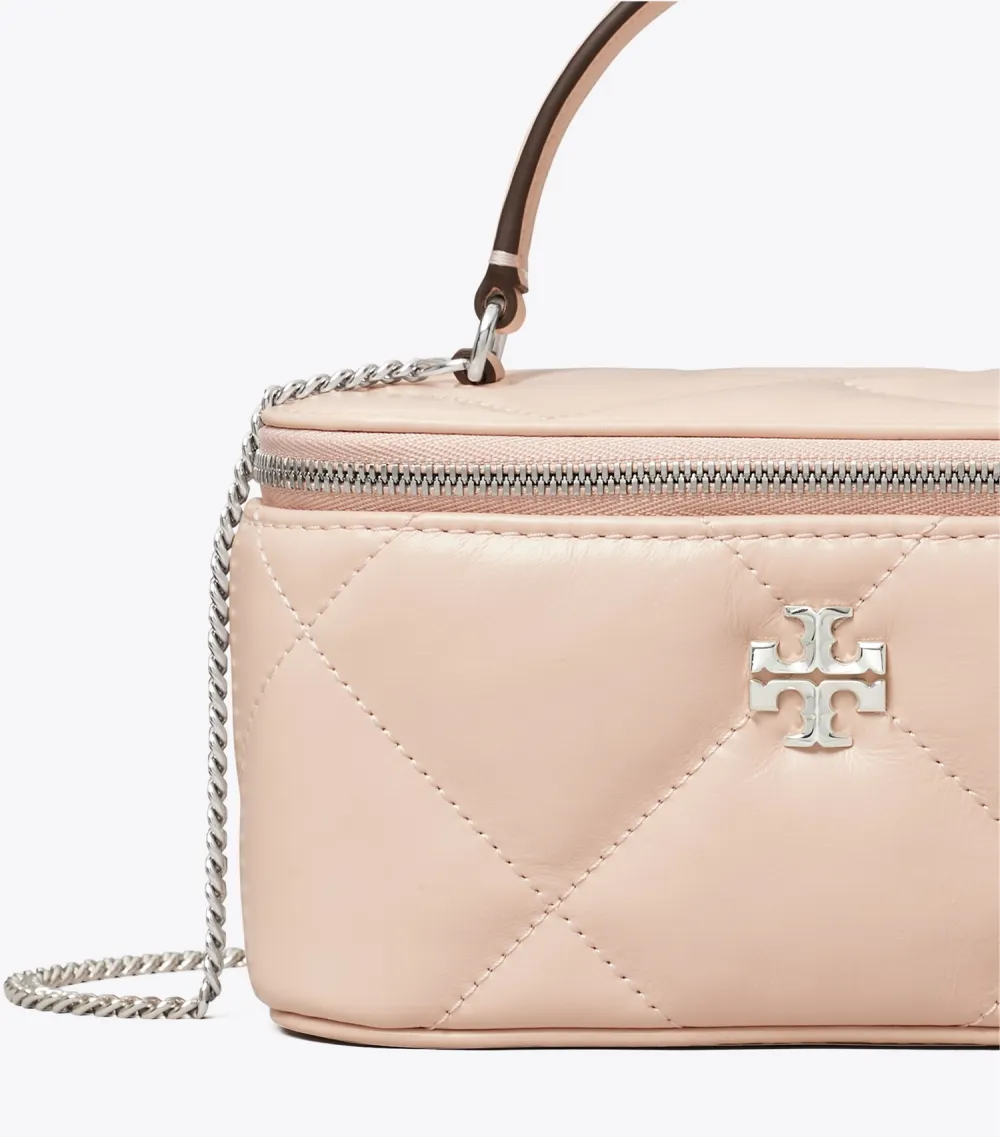 Kira Diamond Quilt Vanity Case