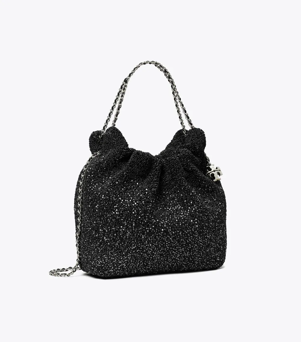 TB x BonBon Mini Fleming Embellished Hobo Bag
