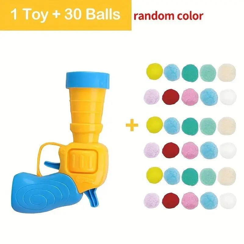 Interactive Cat Toy Ball Launcher Gun