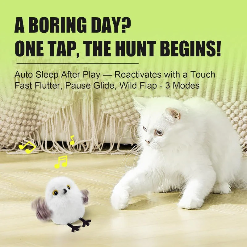 Rechargeable Flapping Bird Cat Toy