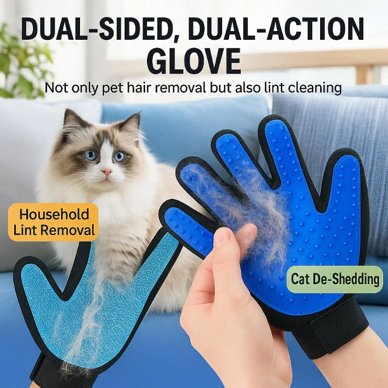 Dual-Action Groom & Lint Glove