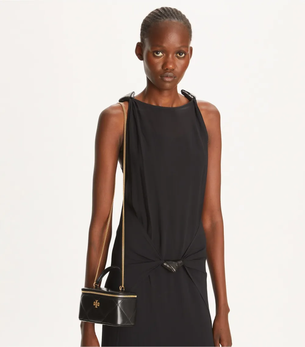 Kira Diamond Quilt Vanity Case