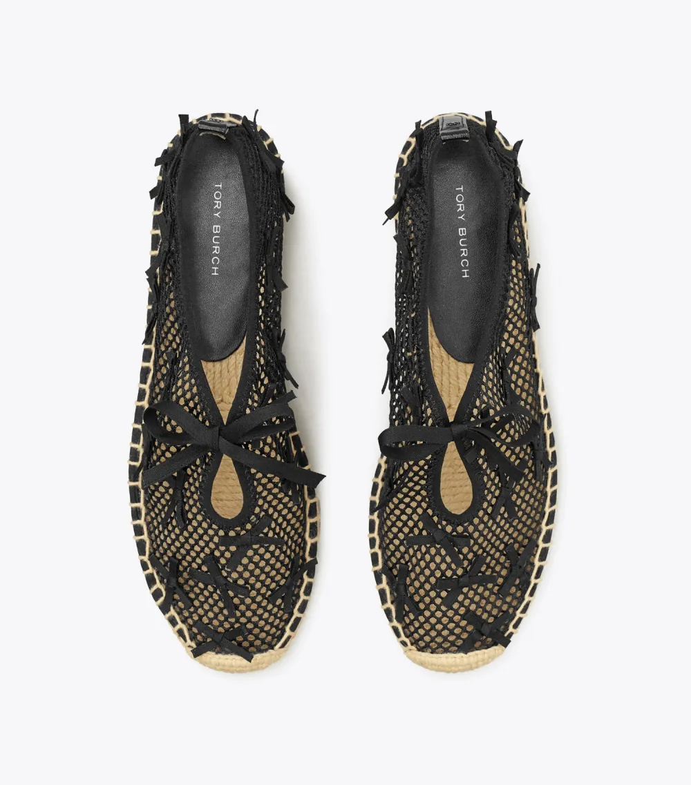 Mini Bow Mesh Espadrille